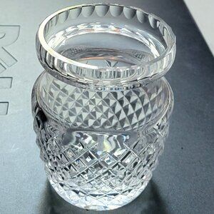 Waterford Crystal Alana Preserve Honey Jam Jar 4" Tall Small Open Pot ~ No Lid ~